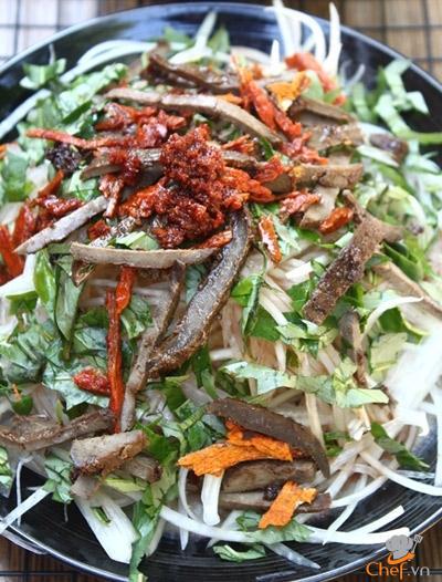 Nộm đu đủ bò khô gan cháy