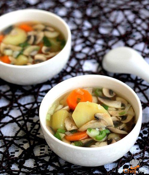 Canh khoai tây nấu nấm ngon ngọt dễ ăn