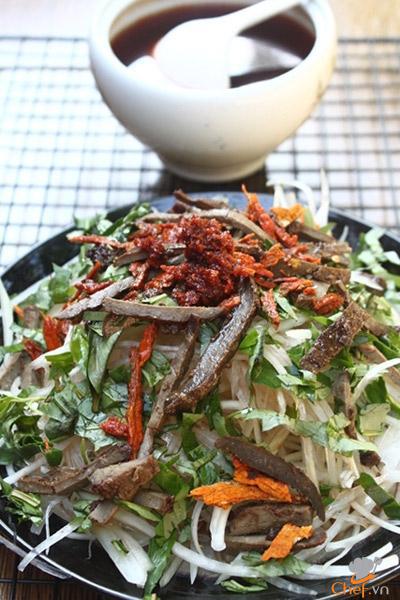 Nộm đu đủ bò khô gan cháy